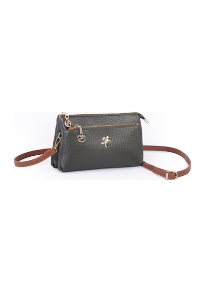 Nas Bag Kadın Çapraz Ve Clutch Çanta Bilek Ve Çapraz Askılı 24x15 Cm Haki Taba Victoria