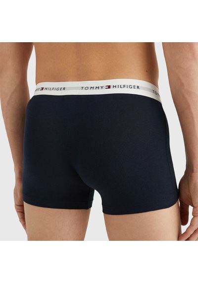 Tommy Hilfiger 3'lü Trunk Erkek Siyah Boxer Düz Um0um02761 Siyah