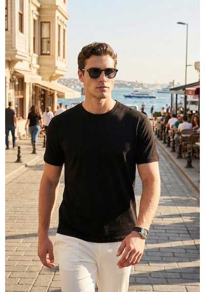 Buratti Erkek T Shirt 5904063 Siyah Siyah
