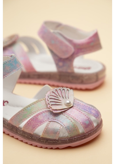 Dilimler Ayakkabı Şirinbebe Ortopedik Kız Çocuk Sandalet Pudra Yelpaze Detaylı Önü Kapalı-4714 Dilimler Ayakkabı Şirinbebe Ortopedik Kız Çocuk Sandalet Pudra Yelpaze Detaylı Önü Kapalı-4714