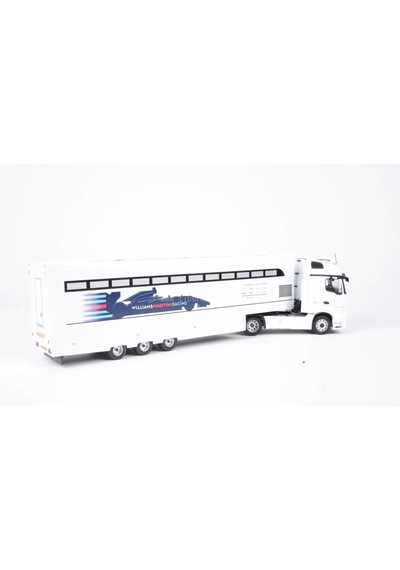 1:43 Ölçek 2016 Mercedes Benz Actros Team Williams Martini Racing Diecast Metal Minyatür Model Araba 40cm