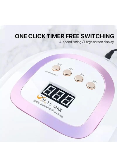 T5 Max 220 Watt 57 Led Uv Led Kalıcı Oje Protez Tırnak Kurutucu Sun