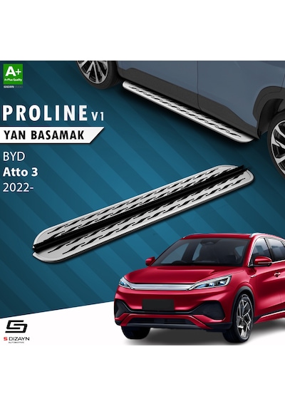 S-dizayn Byd Atto 3 Oem Still Pro V2 Aluminyum Yan Basamak 183 Cm 2022 Üzeri