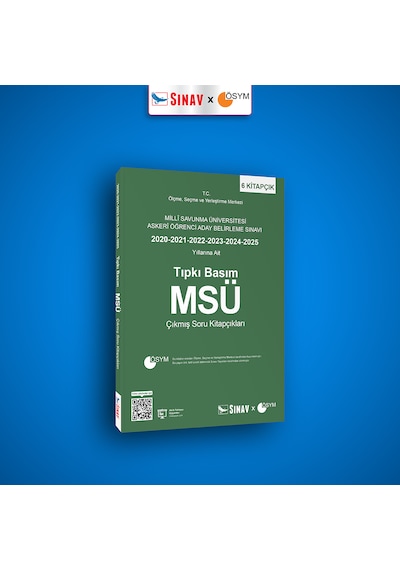 Sınav Yayınları Msü Tıpkı Basım Son 6 Yıl Çıkmış Soru Kitapçıkları