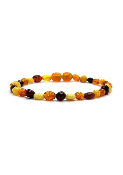 Ambergold Kehribar Bileklik Damla Kehribardan Blk507 Çok Renkli