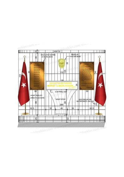 Atatürk Köşesi Seti Poz Model 02