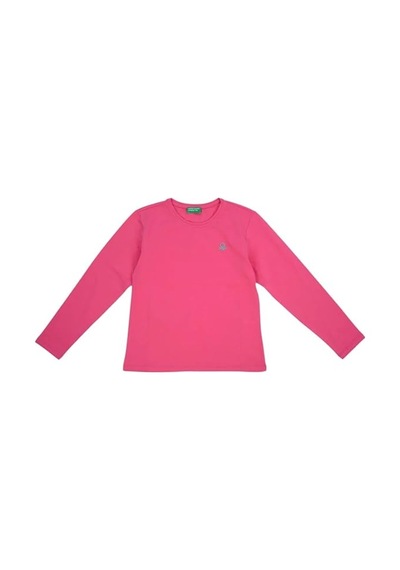 United Colors Of Benetton Benetton Kız Çocuk Uzun Kollu Basic T-shirt Bnt-g21576 Pembe