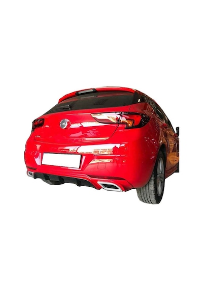 Opel Astra K 2016 Sonrası Egzoz Görünümlü Arka Tampon Eki - Difüz