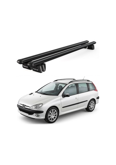 Pençe Peugeot 206 Sw 2002-2007 Uyumlu Siyah Ara Atkı 109cm Port Bagaj Tavan Barı