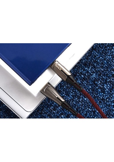 Zore Focus Metal Uçlu Halat Kablo Micro 2.4 A 1 M -> Kırmızı