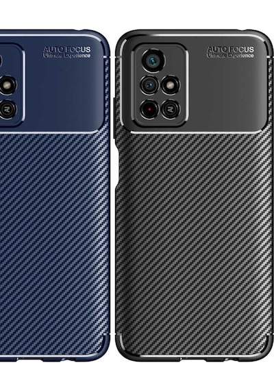 Xiaomi Poco M4 Pro 5G Kılıf Karbon Silikon Case Kapak