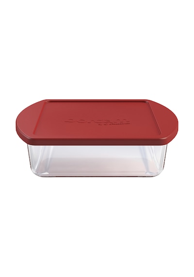 Paşabahçe Borcam- Bake&keep Kare Kapak Tepsi 1040 Cc Çok Renkli