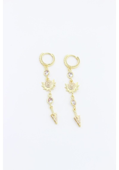 Vip Küpe 14 - K 6,8cm Çok Renkli