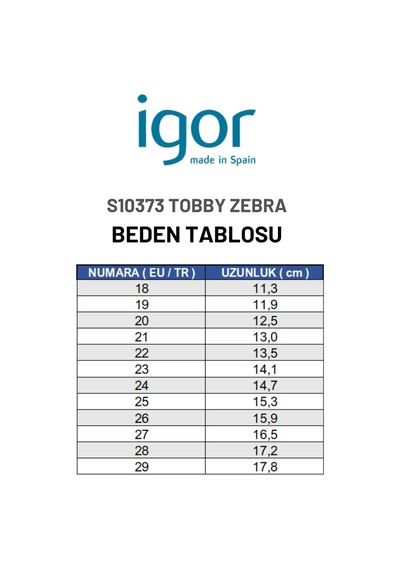 Igor Tobby Zebra Kız Çocuk Sandalet - Rosa S10373-383
