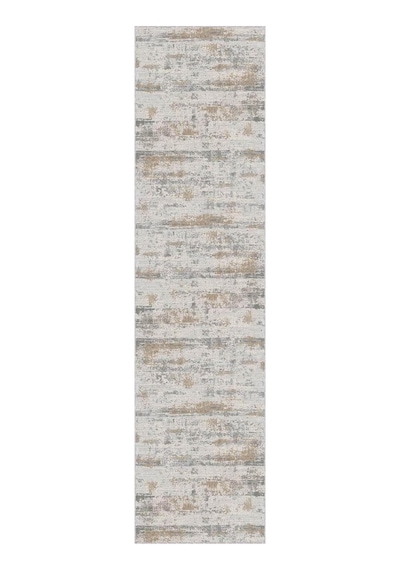 Viva Home Makinede Yıkanabilen Kaymaz Tabanlı Vintage Kesme Yolluk Ar648, Bej, 60 X 120 Çok Renkli