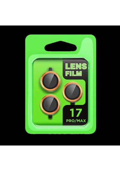 İphone 17 Pro Raze Metal Kamera Lens - Turuncu Diğer