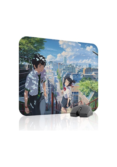 Kimi No Na Wa Kaymaz Dikişli Kauçuk Oyuncu Mousepad V3 - 48x40 Xl Gaming Mouse Pad Fare Altlığı