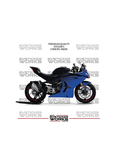 Cfmoto 450sr Kaplama Sticker Çift Renk Motor Kaplama Modeli Hazır Kit Yüksek Kalite 42813739