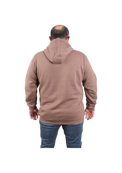 Moc Grande Mocgrande Büyük Beden Unisex Kapüşonlu 3Ip Sweat 11701 Taba