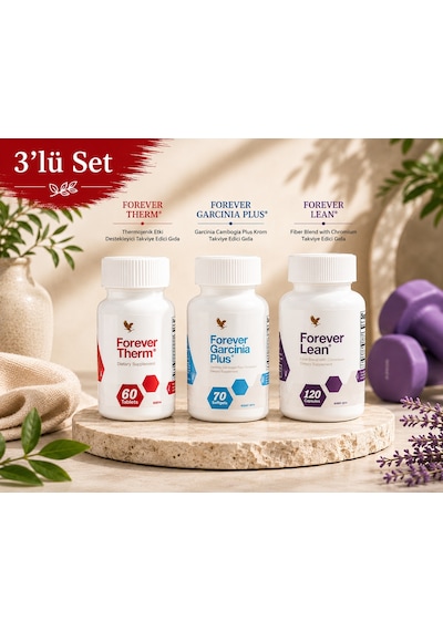 Forever Garcinia Plus + Lean + Therm 3'lü Set