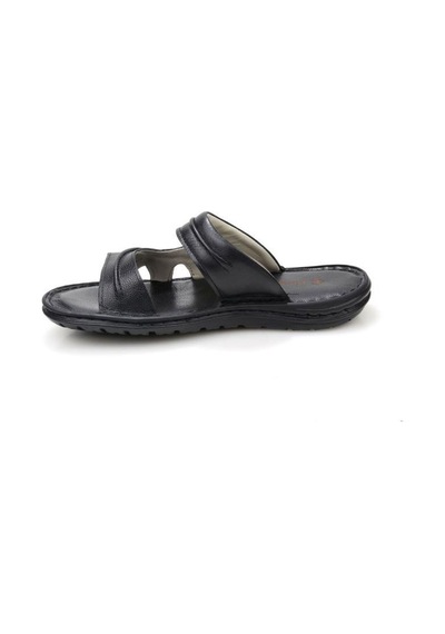 Aryan Pisagor Ps- 8700 Erkek Hakiki Deri Comfort Terlik Siyah