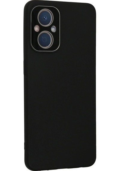 Oppo Reno 7 Lite Kılıf Lansman Glass Kapak - Siyah Renkli
