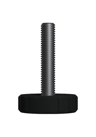 Cateksss M8 Ayar Vidası, Tırtıllı Vida, Bingo Ayak, Pingo Ayak Çap: 33 Mm Vida Uzunluğu 40 Mm Siyah - 24 Lü Paket