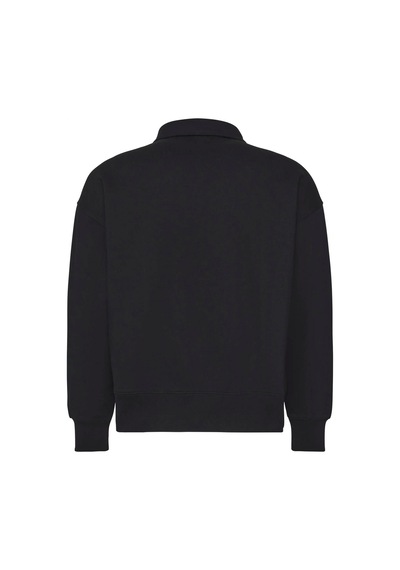 Calvin Klein Ls Waffle-lıned Premıum Shırt Ja Erkek Siyah Fermuarlı Ceket-12579 Siyah