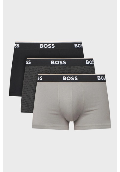 Boss Logolu 3 Pack Boxer Erkek Boxer 50554443 024 Siyah