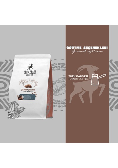 Addis Ababa Coffee - Çikolata Aromalı Türk Kahvesi - 250 Gr.