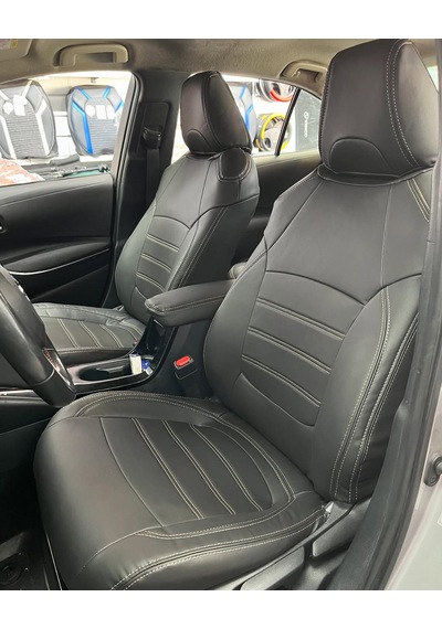 Toyota Corolla Uyumlu Araca Özel Deri Oto Koltuk Kılıfı 158357