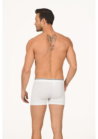 NBB Erkek Beyaz Penye Boxer