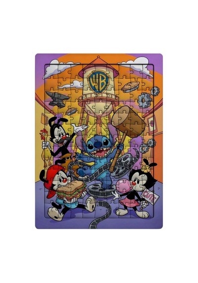 Ghostbastır Design Stitch 99 Parça Ayaklı Puzzle Dekoratif Çocuk Yapbozu 0103