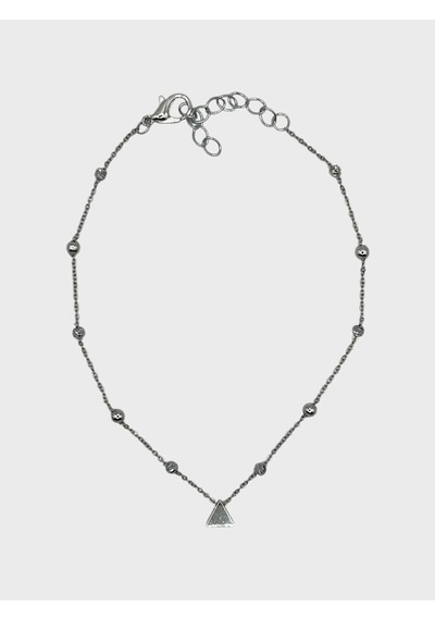 Arnes Jewelry Çelik Üçgen Dorikalı Halhal Ar597nes Silver