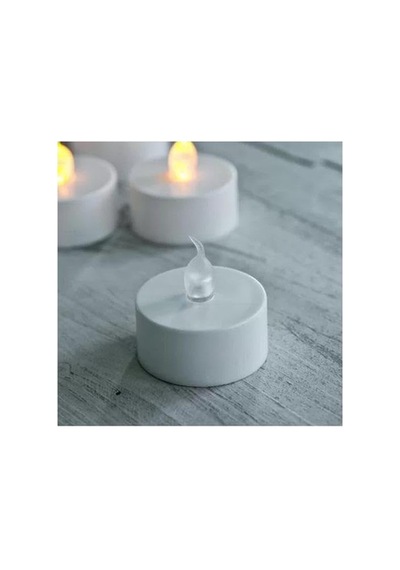 Pilli Led Mum İle Sıcak Sarı Işık, Dekoratif Ve Güvenli Kullanım 10c