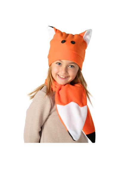 Casabony Fox Unisex Şapka+kaşkol Takım Turuncu