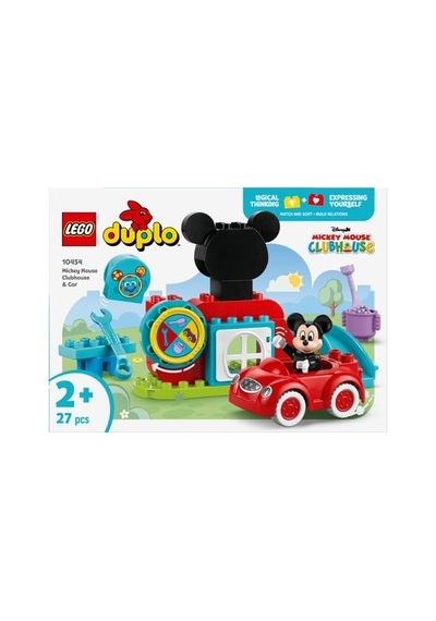 2+ Yaş İçin Disney Mickey Fare Kulüp Evi Ve Araba Seti
