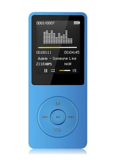 1049mp 8gb Hafıza Kartı li Ekranlı Mp3 Çalar Dahili Hoparlör Fm Radyo Bluetooth Müzik Çalar