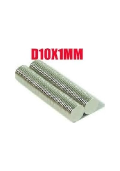Neodyum Mıknatıs D10X1 Mm 100 Adet Magnet Ebadı