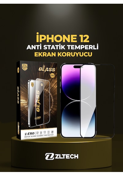 OG GLASS ESD Anti Statik Apple Uyumlu iPhone 12 Ekran Koruyucu