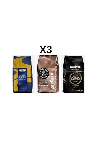 Lavazza Gold Union All Select Ion Çekirdek Kahve 1 Kg + I Tierra Selection Çekirdek Kahve 1 Kg+ Oro Black Espresso Çekirdek Kahve 1 Kg - 3 Kg