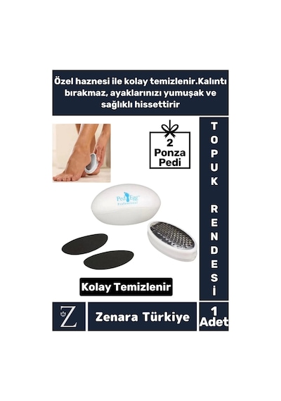 Premium Kolay Temizlenir Ölü Deri Cilt Kaldırma Nasır Temizleme Topuk Rendesi 2 Ponza Pedi