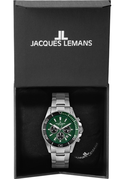 Jacques Lemans 1-2206ı Lıverpool Dıver Erkek Kol Saati Gümüş - Siyah