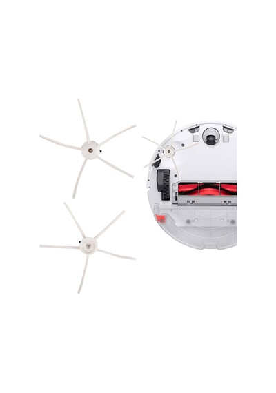 7 Parça Roborock S5 Max Beyaz Yan Fırçalı Ultra Set, Roborock S5 Max S50 S6 S6 Maxv S6 Pure İle Uyumlu Ultra 7 Parça Beyaz Yan Fırçalı Set