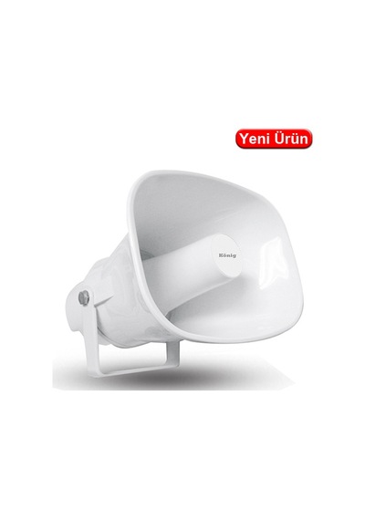 König K-34/s 40w Trafolu Plastik Horn Hoparlör Beyaz