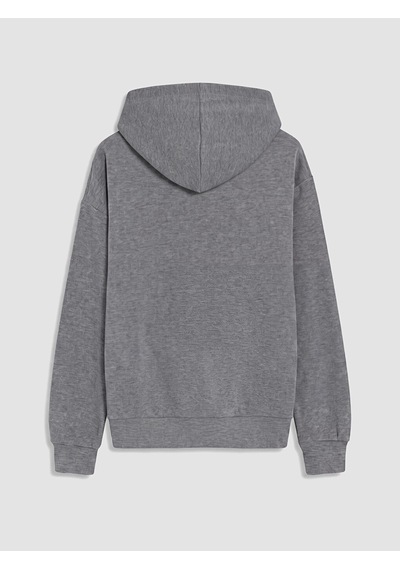 LC Waikiki Lc Waıkıkı Antrasit Loose Fit Kadın Hoodie