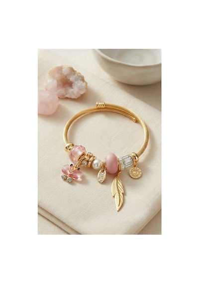 Pembe Model Charmlı Bileklik Tj-bb8737 Evimdeyokyok