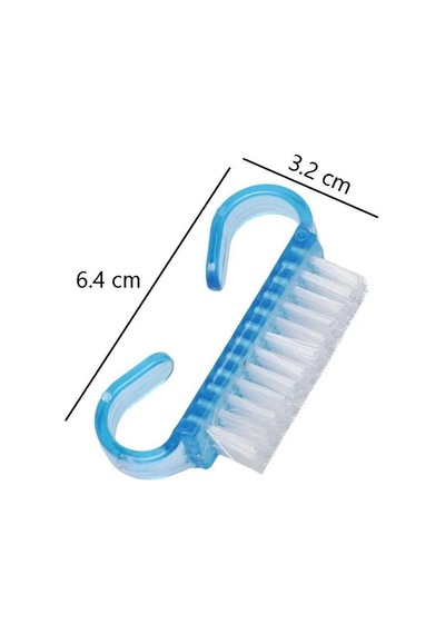 Koodmax Mini Tırnak Temizleme Fırçası Tırnak Toz Temizleme Fırçası Mavi