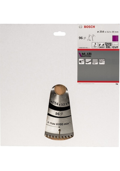 Bosch MultiMaterial 254 x 30 MM 96 Diş Daire Testere Bıçağı - 2608640451