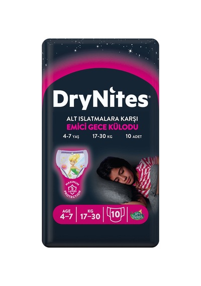 Huggies Drynites Emici Gece Külodu Kız 4 - 7 Yaş 10'lu - 8 Adet Tarı
